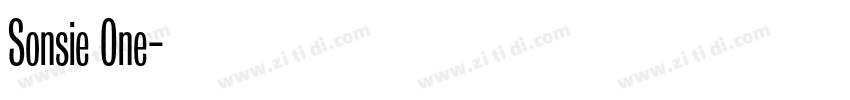 Sonsie One字体转换